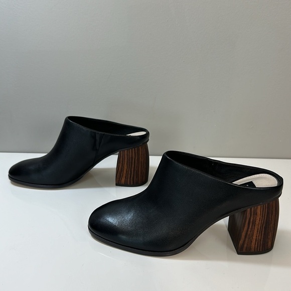 Sanctuary Boss Black Leather Mules Size 7 - Picture 3 of 14